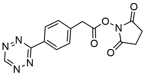 纯度为95%的点击试剂 四嗪-琥珀酰亚胺酯，1616668-55-3，Tetrazine-NHS Ester