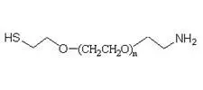 HS-PEG-Amine，巯基聚乙二醇氨基，HS-PEG-NH2 带有PEG间隔基的交联剂