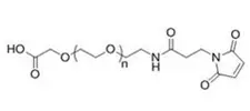 MAL-PEG-COOH，Maleimide-PEG-Carboxylic acid，含有马来酰亚胺和羧基的PEG衍生物