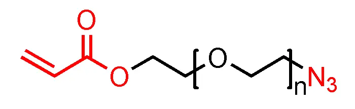 Azide-PEG-Acrylate，Azide-PEG-AC含有丙烯酸酯和叠氮的线性双功能PEG试剂