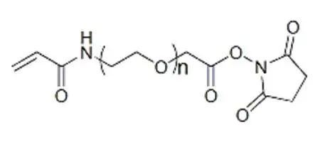 丙烯酰胺和琥珀酰亚胺乙酸酯修饰的PEG Acrylamide-PEG2000-SCM 定制合成