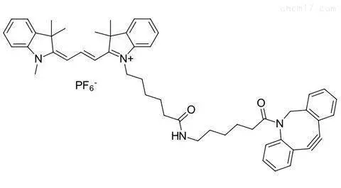 Cyanine3-DBCO，2692677-79-3，DBCO-Cy3，花青素Cy3-二苯并环辛炔 定制合成