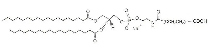 DSPE-PEG-COOH DSPE-PEG-Acid 磷脂-聚乙二醇-羧基用于脂质体表面制备