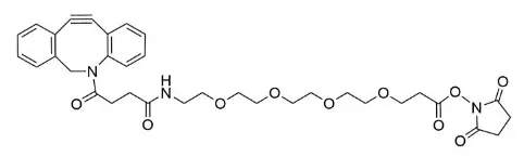 科研用二苯基环辛炔-四聚乙二醇-活性酯 DBCO-PEG4-NHS Ester 1427004-19-0