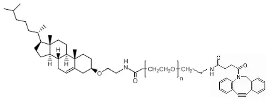 CLS-PEG-DBCO,胆固醇-聚乙二醇-二苯基环辛炔,可用于改善循环时间