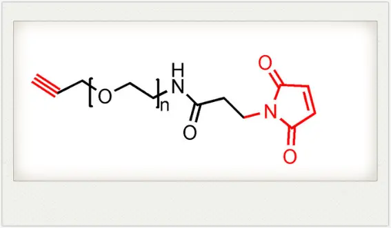 ALK-PEG-MAL，Alkyne-PEG-Maleimide，炔烃-聚乙二醇-马来酰亚胺低温干燥储存