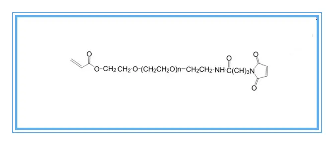 MAL-PEG-AC，Acrylate-PEG-Maleimide，马来酰亚胺PEG羧基可用来修饰蛋白质