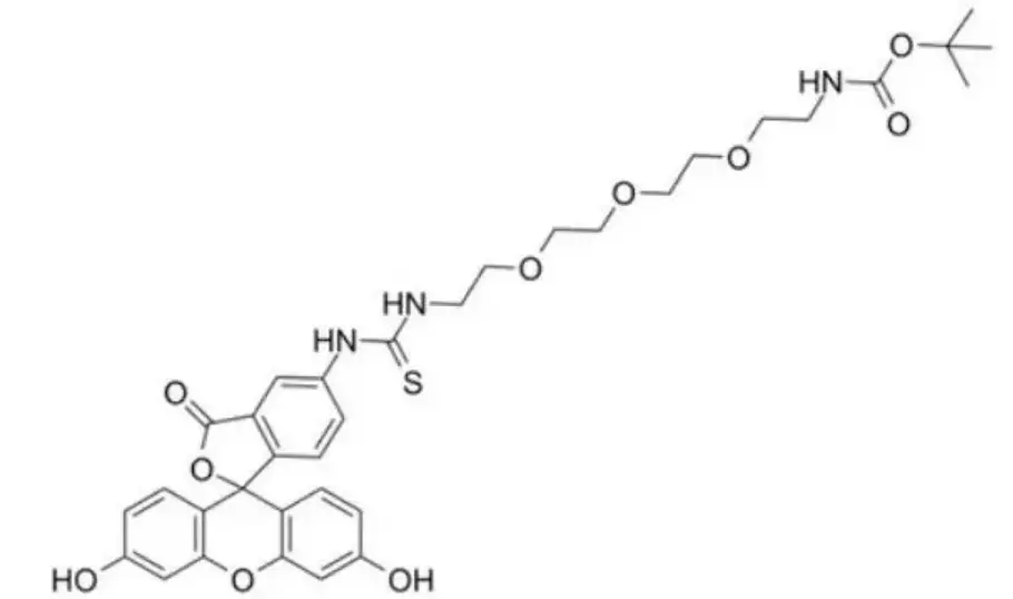 5-FITC-PEG3-NHBoc|1807534-77-5|荧光素-三聚乙二醇-氨基甲酰叔丁酯