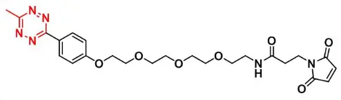 甲基四嗪-四聚乙二醇-马来酰亚胺，1802908-02-6，Methyltetrazine-PEG4-maleimide