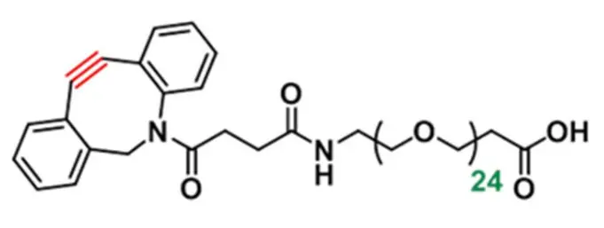 DBCO-PEG24-acid,DBCO-PEG24-COOH,二苯并环辛炔-二十四聚乙二醇-羧酸科研试剂