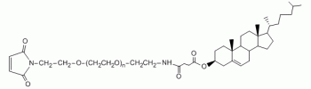 Cholesterol-PEG-Maleimide，CLS-PEG-Mal含有胆固醇和马来酰亚胺的双功能PEG衍生物