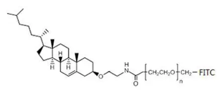 Cholesterol-PEG-FITC 胆固醇-聚乙二醇-荧光素一种脂类有机分子