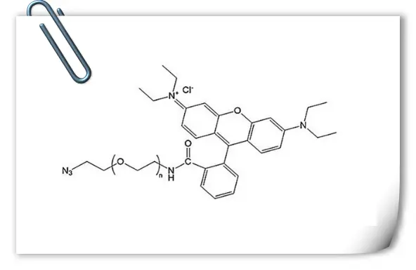 Azide-PEG-Rhodamine B，N3-PEG-RB，叠氮PEG罗丹明点击化学PEG试剂