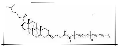 Cholesterol-PEG-Azide,CLS-PEG-N3,胆固醇-聚乙二醇-叠氮可用来修饰多肽