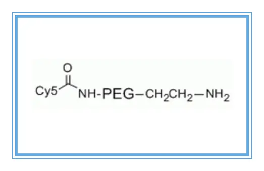 近红外荧光PEG衍生物花青素CY5-聚乙二醇-氨基，Cyanine5-PEG-amine