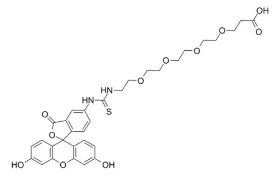 5-FITC-PEG4-COOH，Fluorescein-PEG4-acid|1807518-76-8|荧光素-四聚乙二醇-羧基