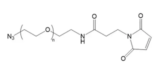 N3-PEG-Mal，Azido-PEG-Maleimide 叠氮基在铜催化剂的催化下容易与炔基发生反应