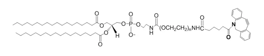 亲水性磷脂PEG衍生物,磷脂-聚乙二醇-二苯并环辛炔,DSPE-PEG-DBCO