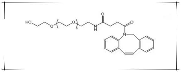 DBCO-PEG-ALD，DBCO-PEG-Aldehyde，二苯并环辛炔-聚乙二醇-醛基一种PEG衍生物