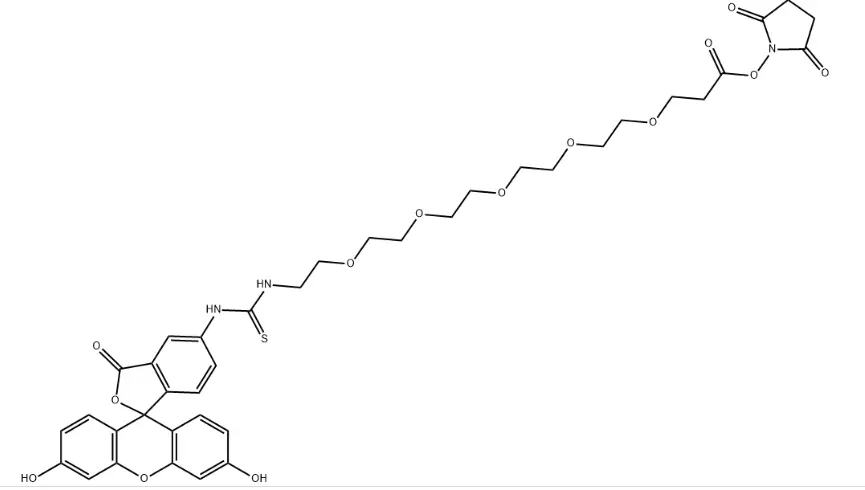 5-FITC-PEG5-NHS ester|Fluorescein-PEG5-NHS|5-荧光素-五聚乙二醇-活性酯