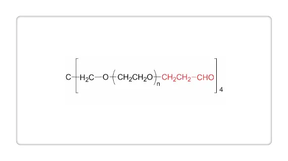 4-Arm PEG-Aldehyde,4ARM-PEG-CHO,四臂-聚乙二醇-醛基修饰蛋白质用试剂