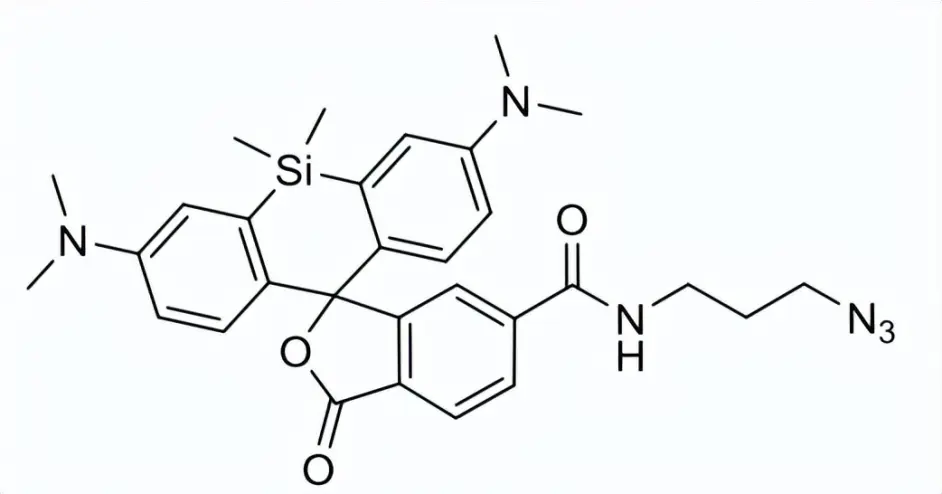 细胞膜穿透性强的近红外荧光染料硅基罗丹明-叠氮，SiR-azide