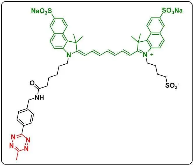 diSulfo-ICG Me-tetrazine|二磺酸-吲哚菁绿-甲基四嗪|良好的水溶性