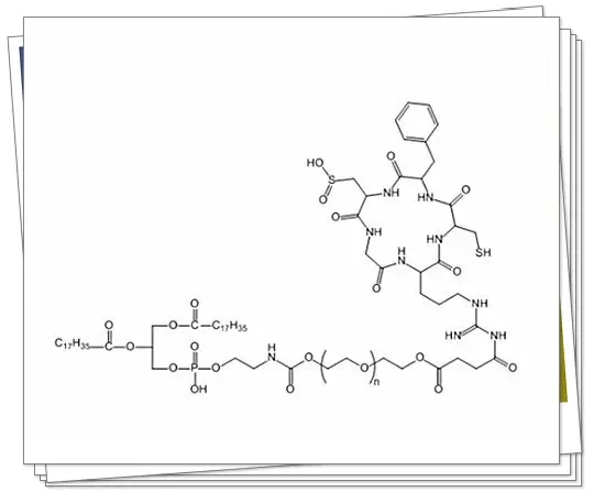 DSPE-PEG-cRGD，cRGD-PEG-DSPE，磷脂-聚乙二醇-靶向穿膜肽cRGD