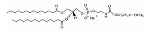 mPEG-DMPE,甲氧基-聚乙二醇-双肉豆蔻磷脂酰乙醇胺,一种饱和C14十四烷基脂肪酸