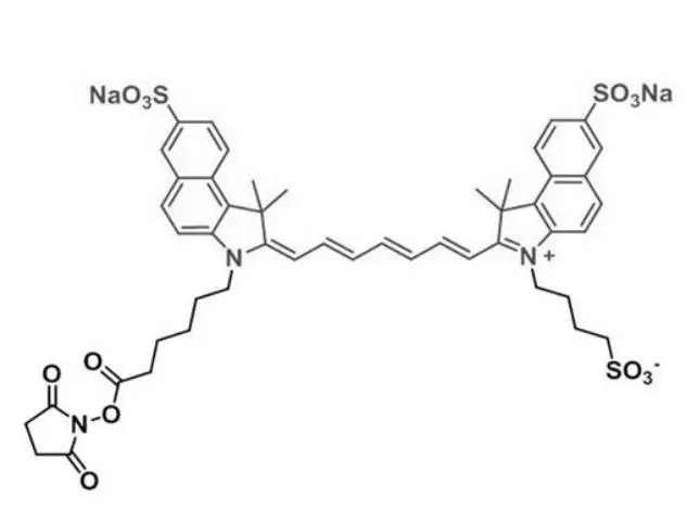 disulfo-ICG-NHS|二磺酸-吲哚菁绿-琥珀酰亚胺酯|胺反应基团
