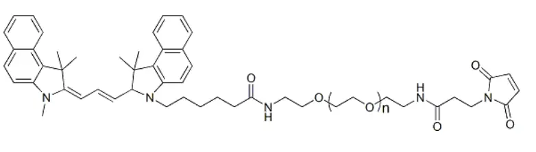 Cy3.5-PEG2000-Mal，Cyanine3.5-PEG2k-Maleimide是固体粉末状试剂，应避光避湿保存